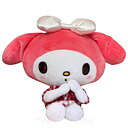 My Melody Kawaii Mjukis Gosedjur 22 cm - Röd Rutig Klänning