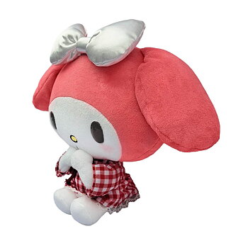 My Melody Kawaii Mjukis Gosedjur 22 cm - Röd Rutig Klänning