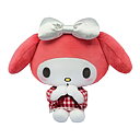 My Melody Kawaii Mjukis Gosedjur 22 cm - Röd Rutig Klänning
