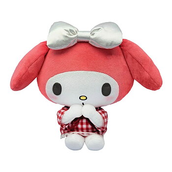My Melody Kawaii Mjukis Gosedjur 22 cm - Röd Rutig Klänning