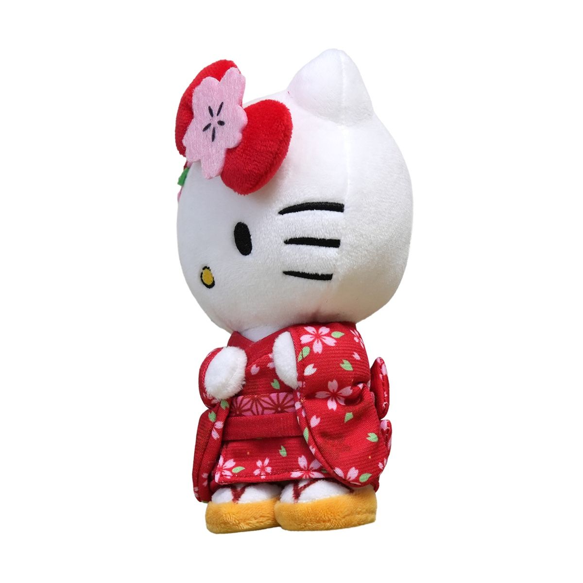 Hello Kitty Kawaii Gosedjur i Röd och Rosa Kimono - 22 cm - 3