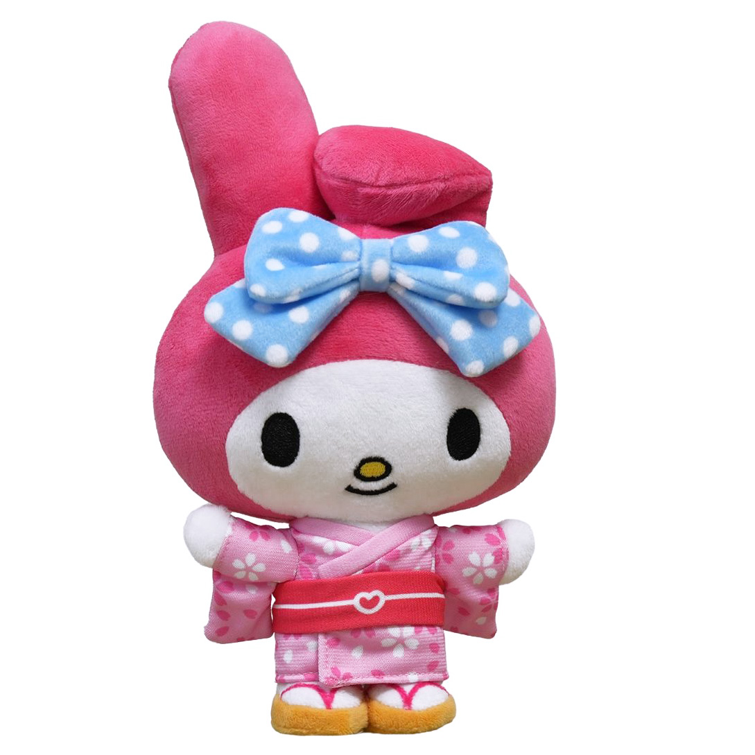 My Melody Kawaii Gosedjur i Rosa Kimono - 32 cm