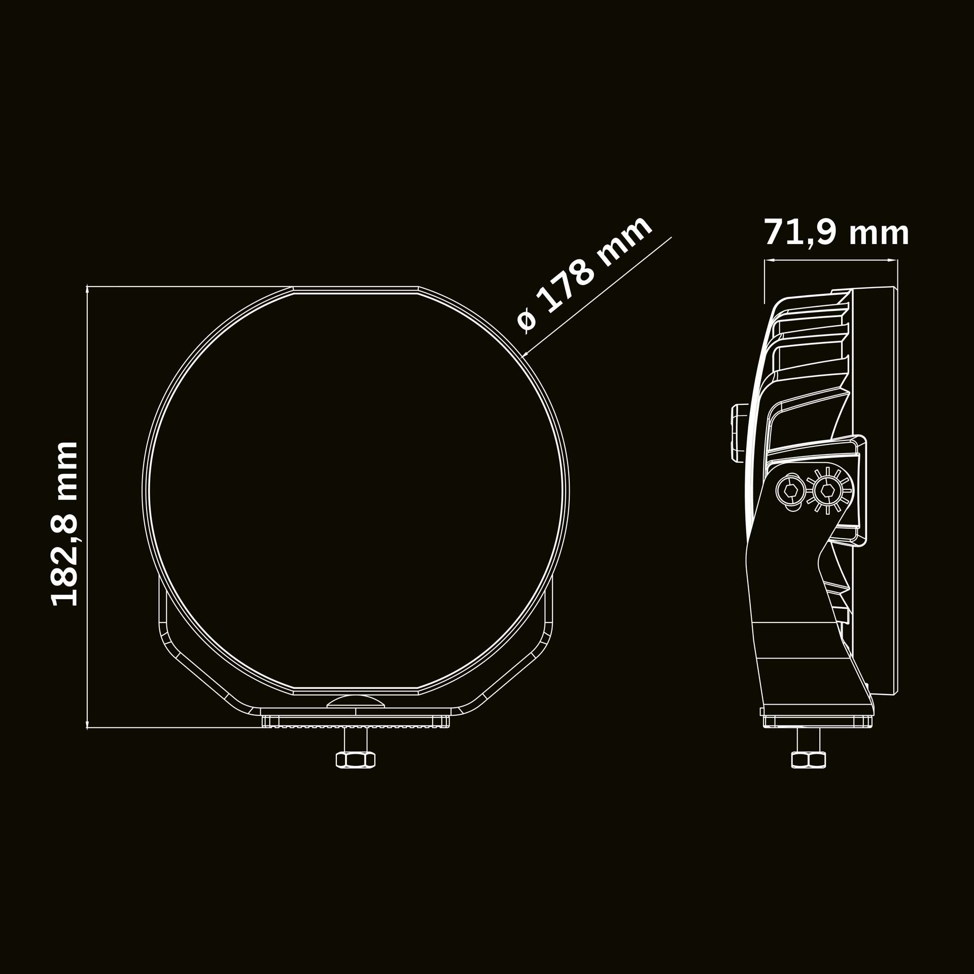 Skylord EXP 7" 109W LED auxiliary light - 6