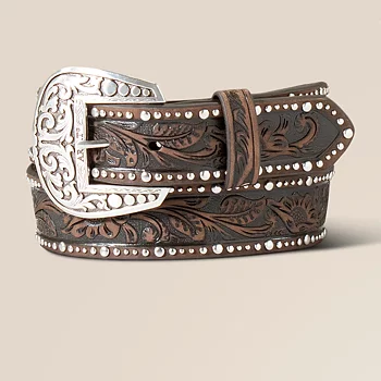 Ariat studded tooled bälte 