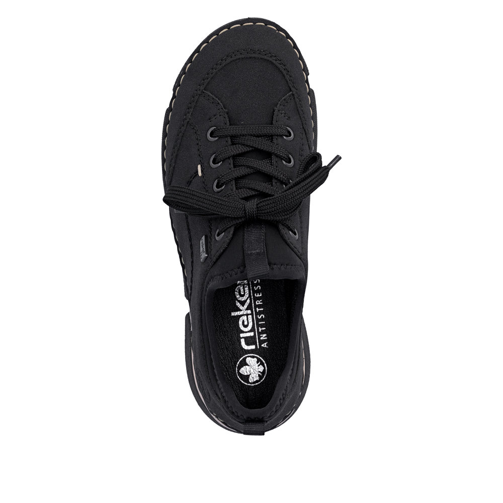 Rieker Damsneakers Resårovandel Svart - 5