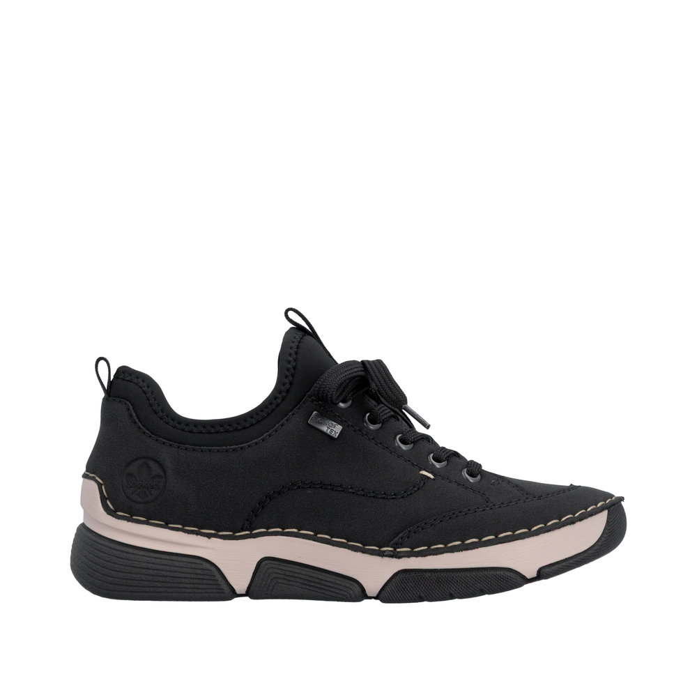 Rieker Damsneakers Resårovandel Svart - 2