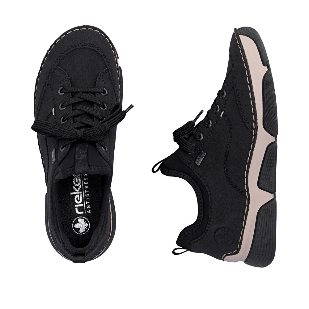 Rieker Damsneakers Resårovandel Svart - 9