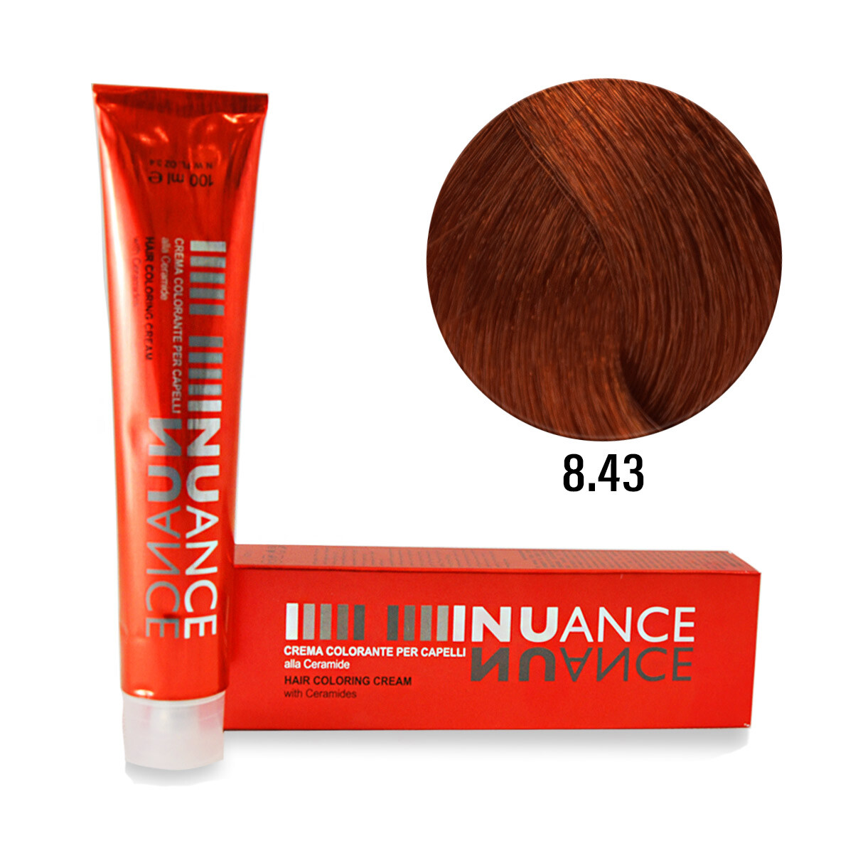 Nuance hårfärg 100 g koppar  - 8