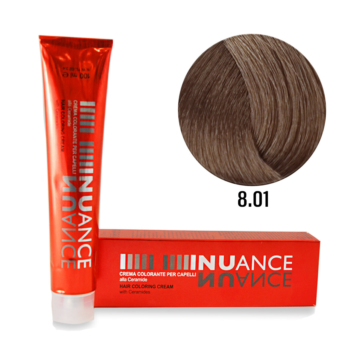 Nuance hårfärg 100 g ask  8.01