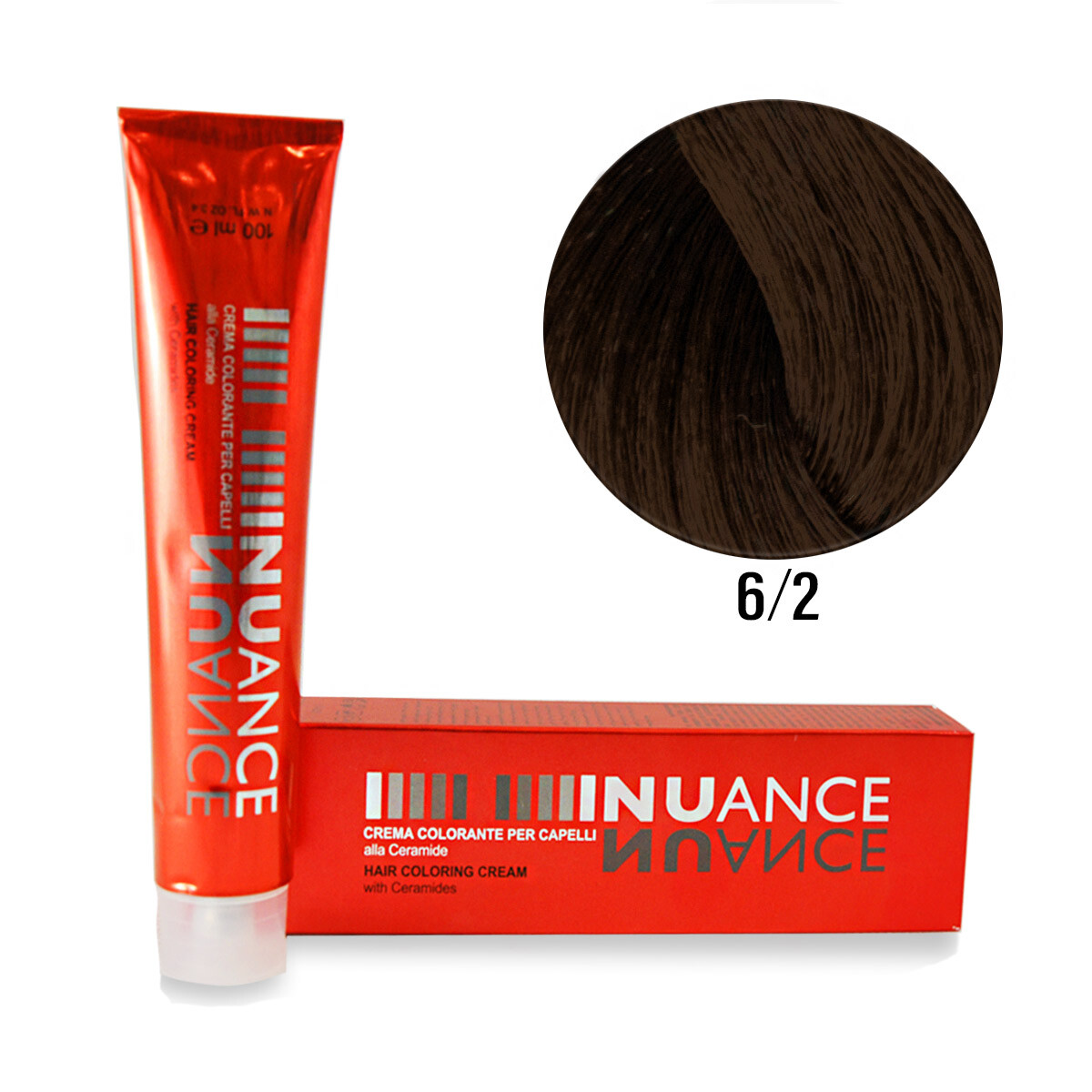 Nuance hårfärg 100 g matt ask 6/2