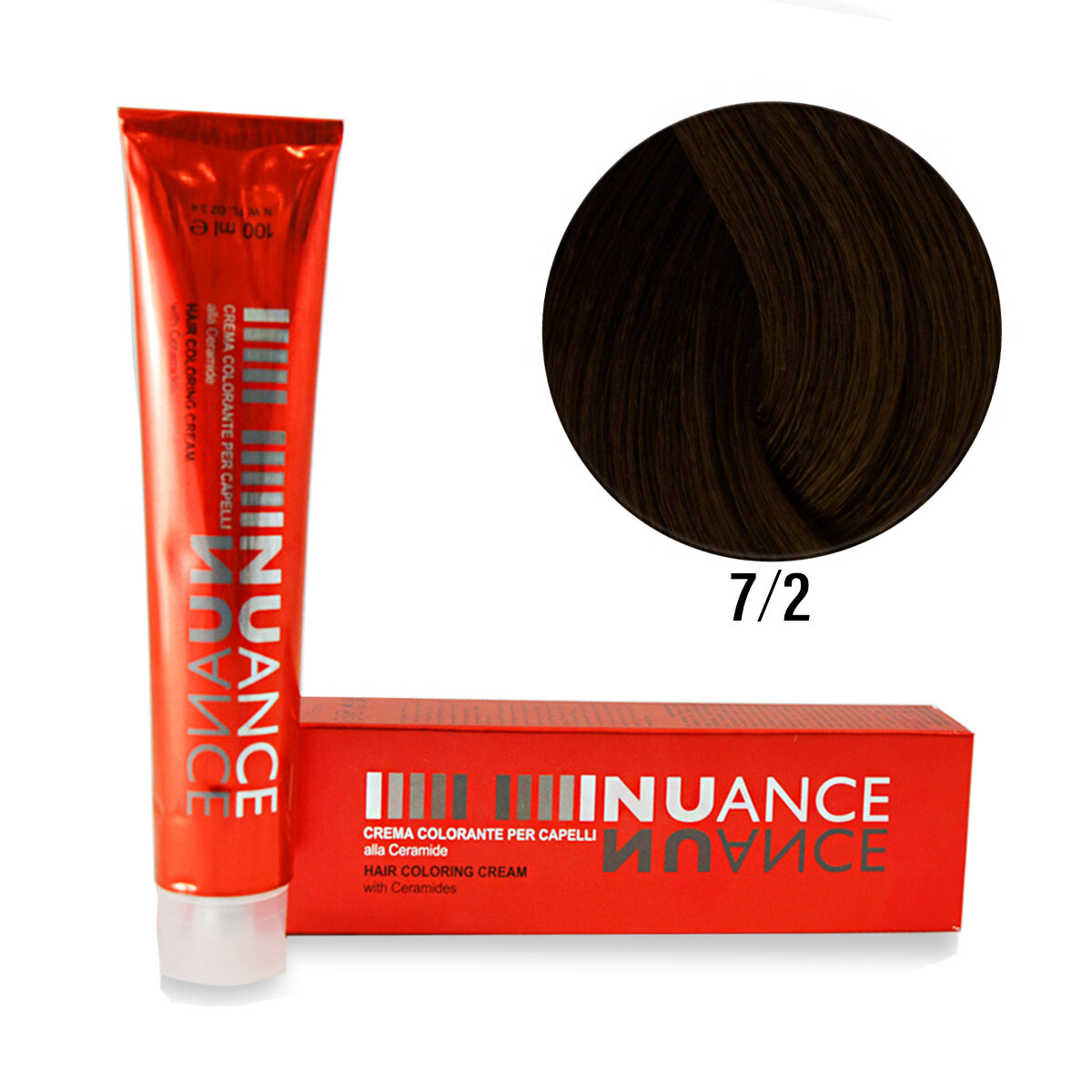 Nuance hårfärg 100 g matt ask 7/2