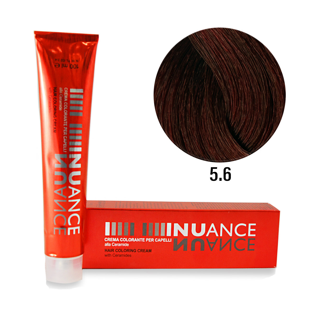 Nuance hårfärg 100 g röda färger 5.6