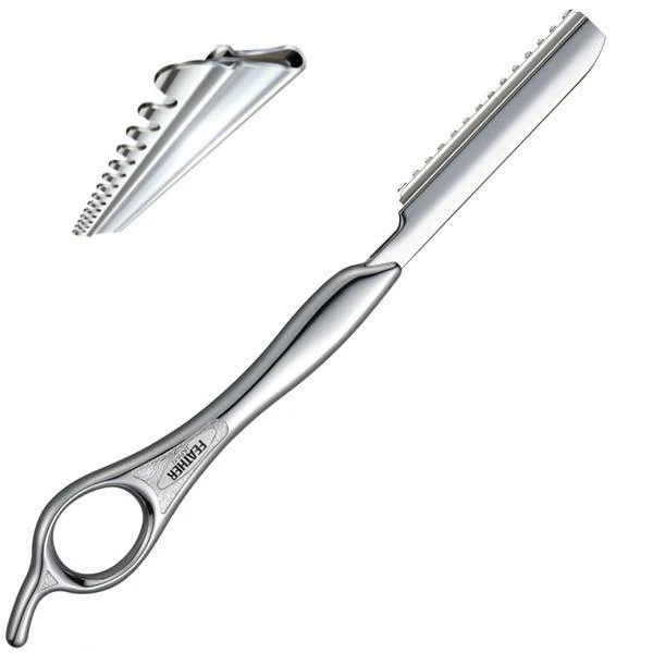 Feather styling razor silver