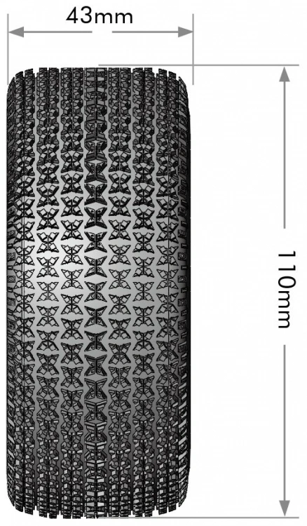 Louise RC World L-T3145SB Tires & Rims SC-MAGLEV (4 Loose Hex) Soft (2) - 4