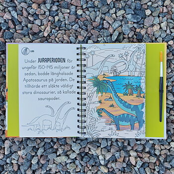 VATTENMÅLARBOK - DINOSAURIER