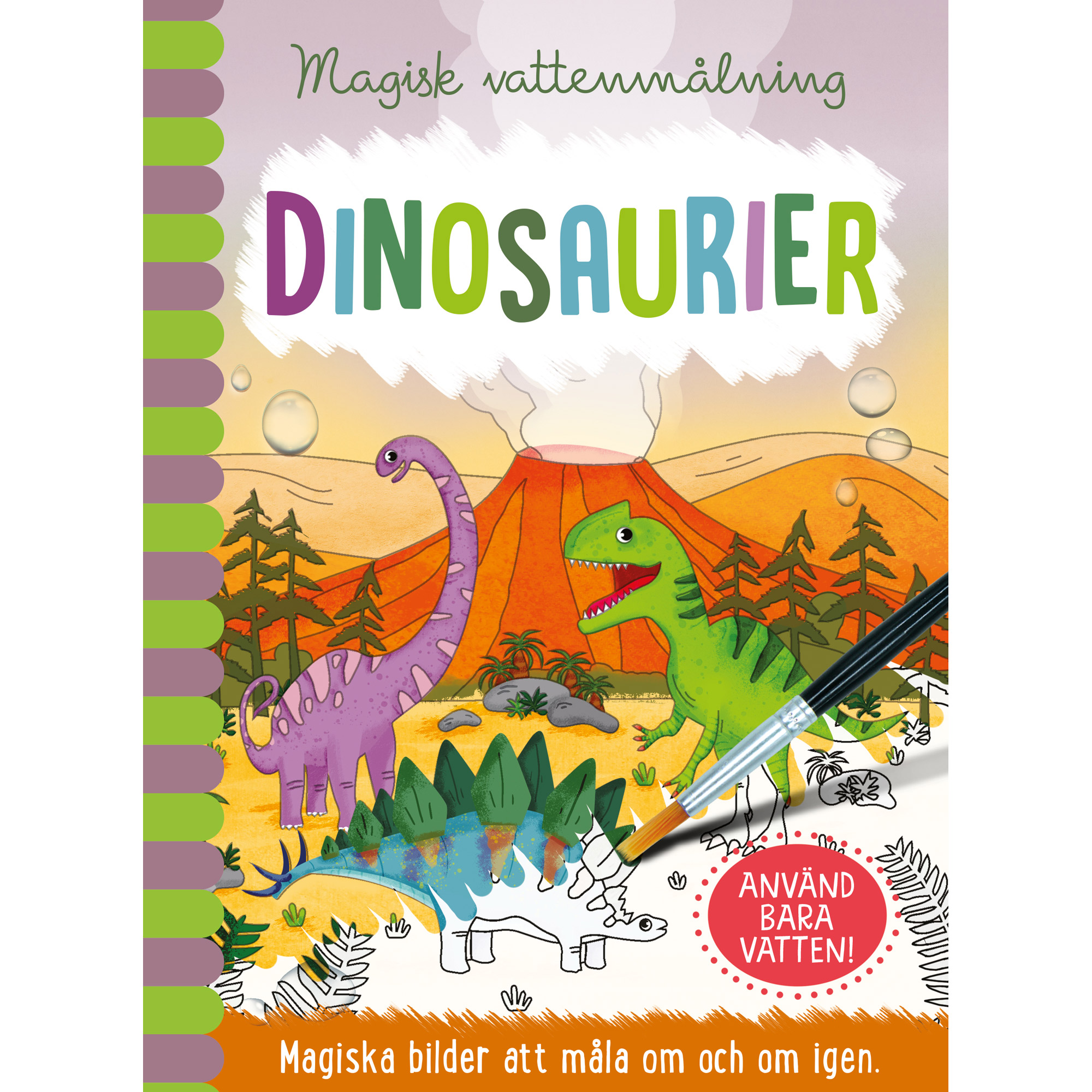 VATTENMÅLARBOK - DINOSAURIER