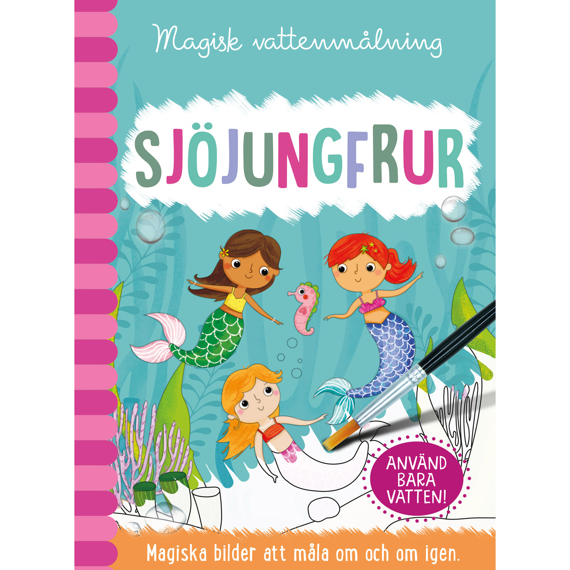 VATTENMÅLARBOK - SJÖJUNGFRUR