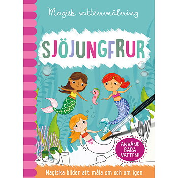 VATTENMÅLARBOK - SJÖJUNGFRUR