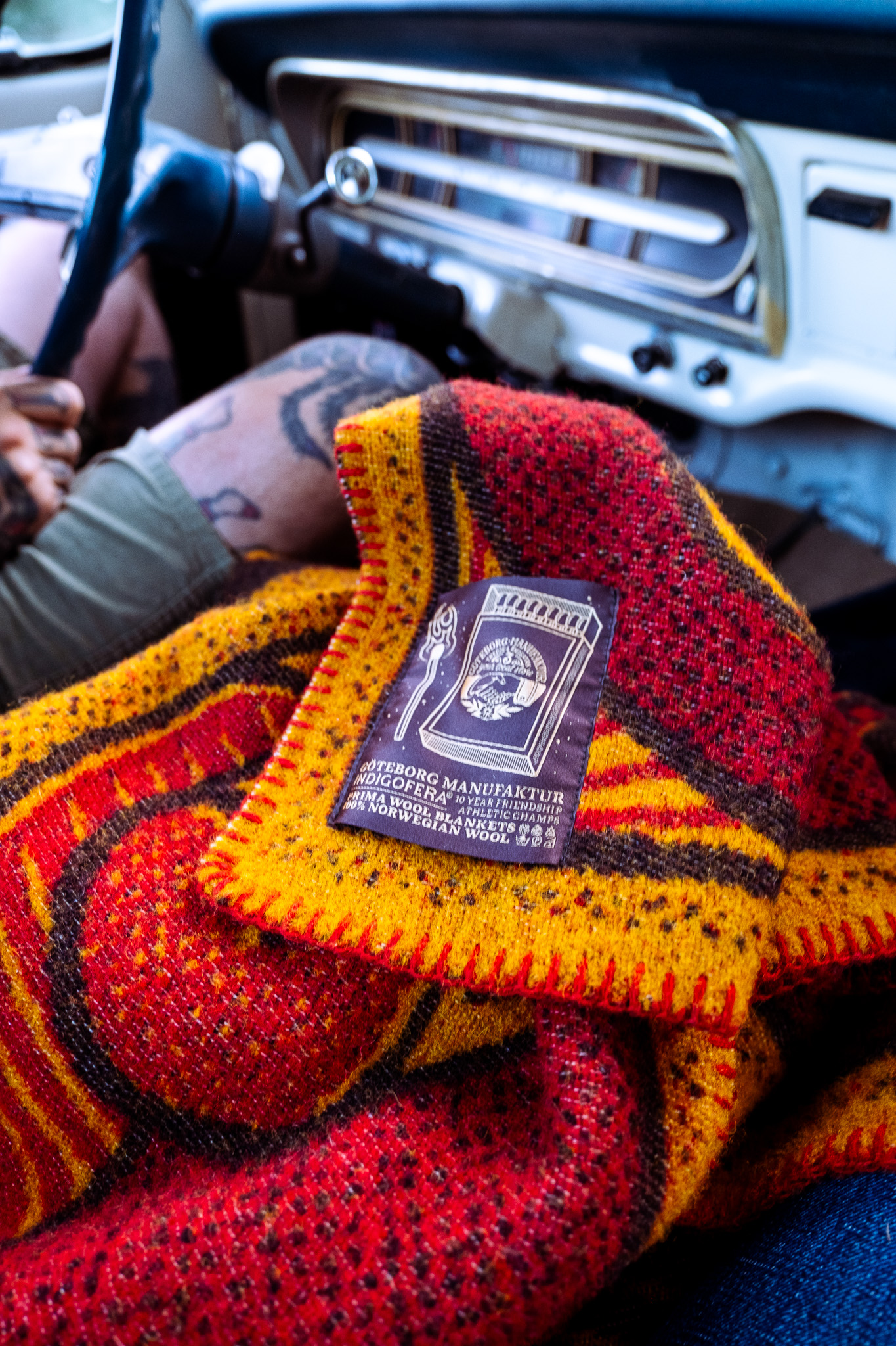 Indigofera X Göteborg Manufaktur - Athletic Champs Pure Wool Blanket - 3