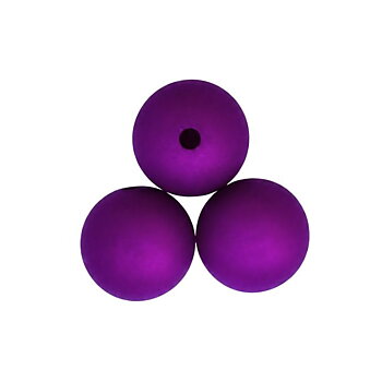 Polarispärlor 16 mm mörklila 4 st