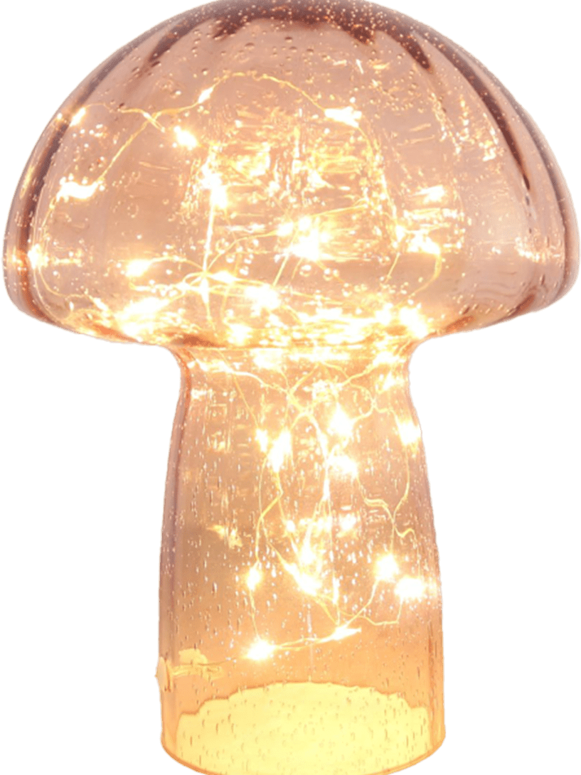 Bordslampa Svamp Rosa 23cm - 2