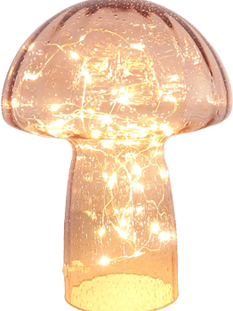 Bordslampa Svamp Rosa 23cm