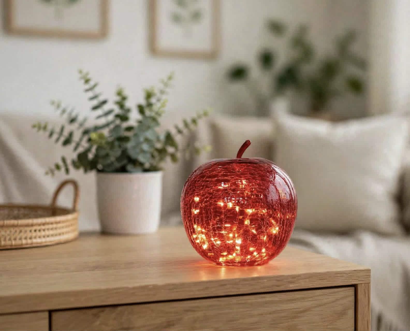 Bordslampa Äpple - Röd