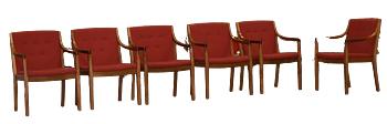 Besöksstolar (röda)