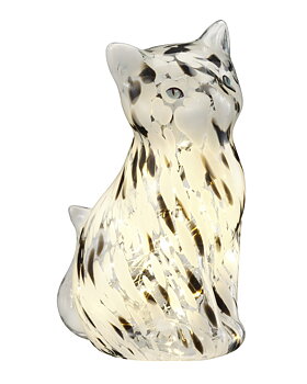 Bordslampa Katt - svart/vit