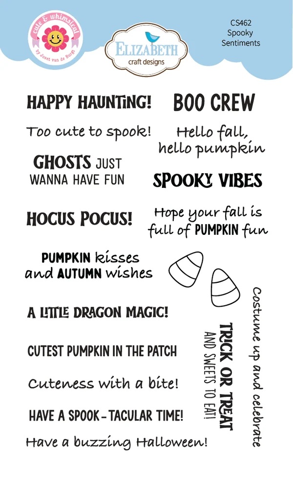 Elizabeth - Clear stamps - Spooky Sentiments