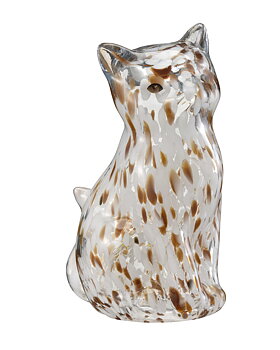 Bordslampa Katt - brun/vit