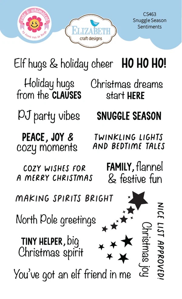 Elizabeth - Clear stamps - Snuggle Season Sentiments