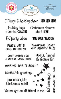 Elizabeth - Clear stamps - Snuggle Season Sentiments