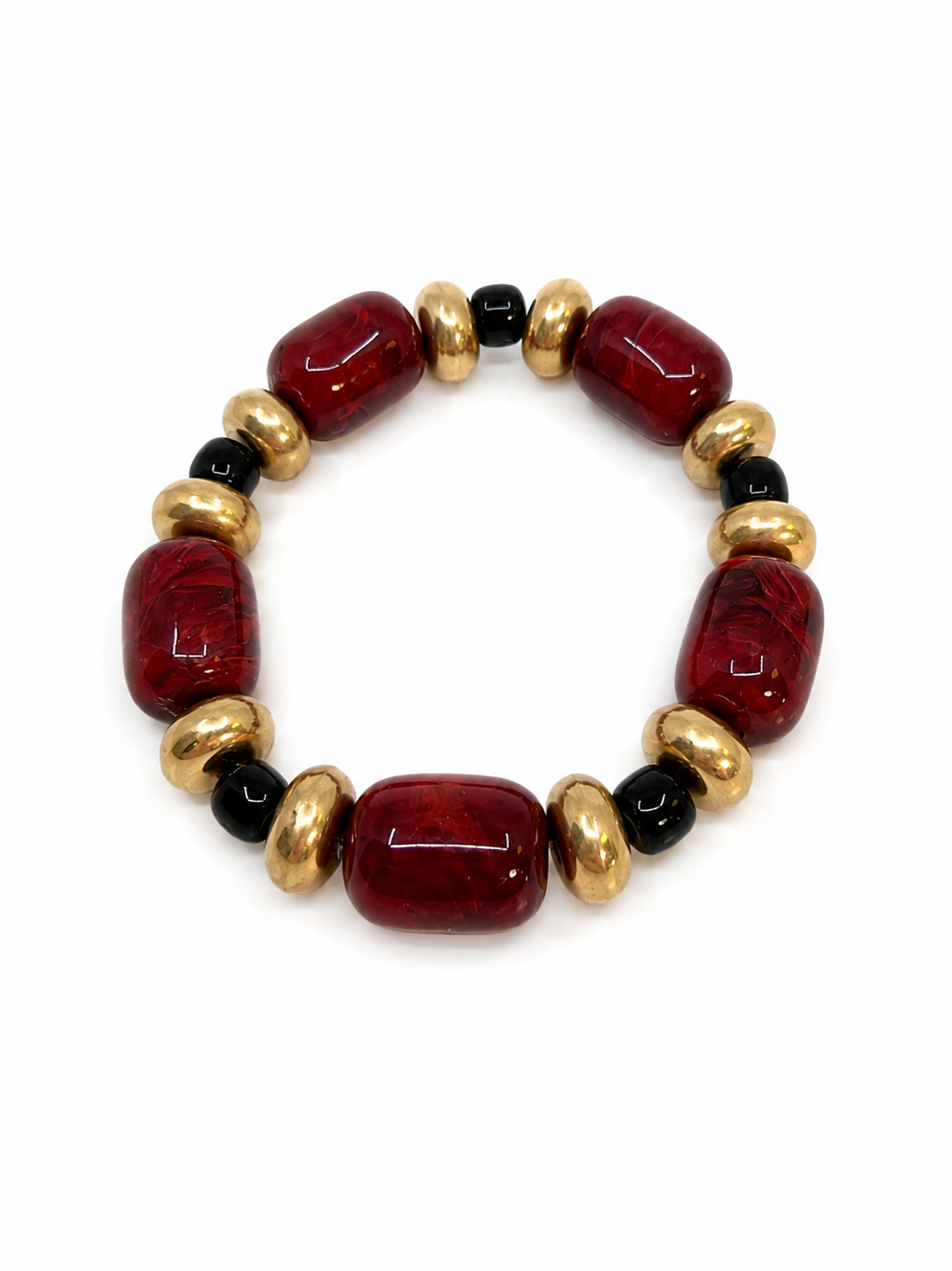 SERENA BEAD BRACELET RED
