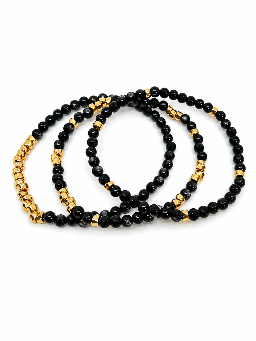 SILVIA STRAND BRACELET BLACK