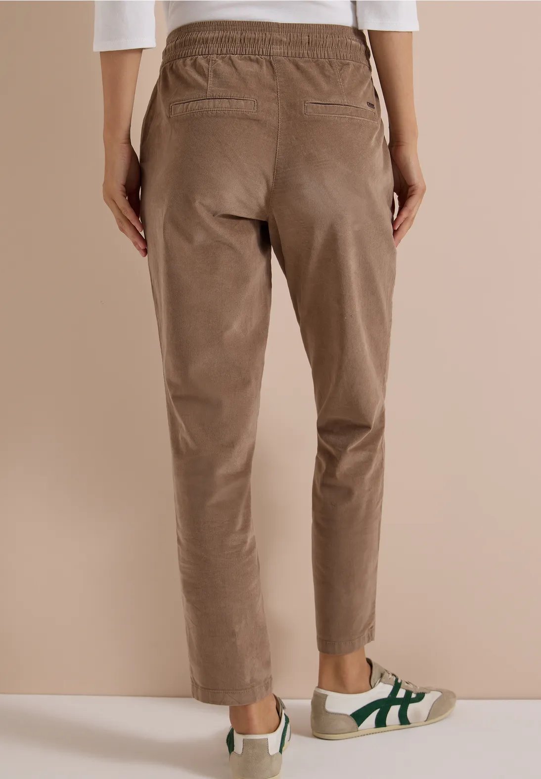 NOS Tracy Fine Corduroy Trousers - Earthy Taupe - Cecil - 3