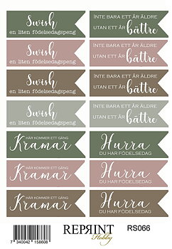 Reprint - Stickers - Hidden Magic svensk text - 11x16 cm