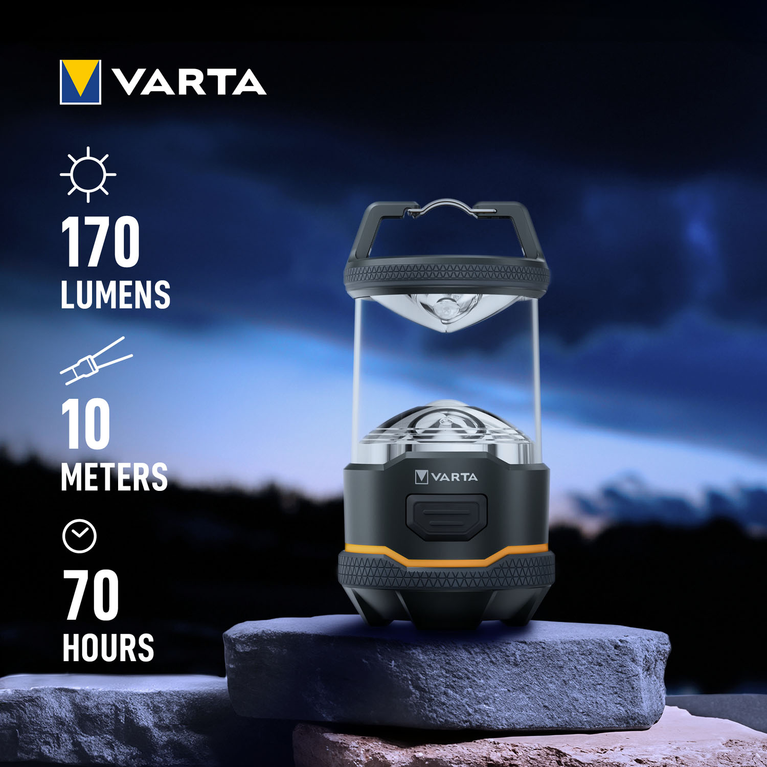 Varta Outdoor Sports Lantern L10 | Campinglykta | 170 Lumen - 5