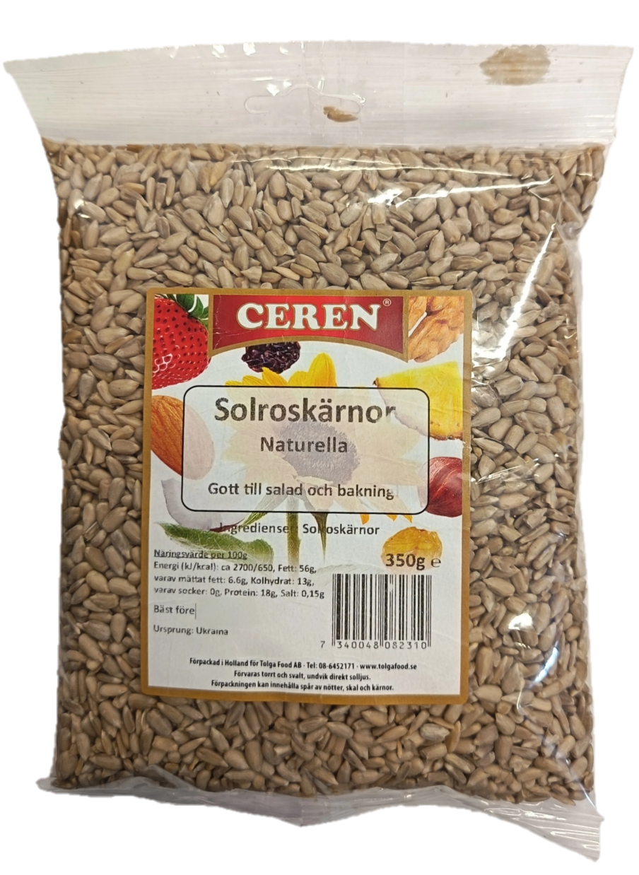 Solroskärnor Naturella 350 g