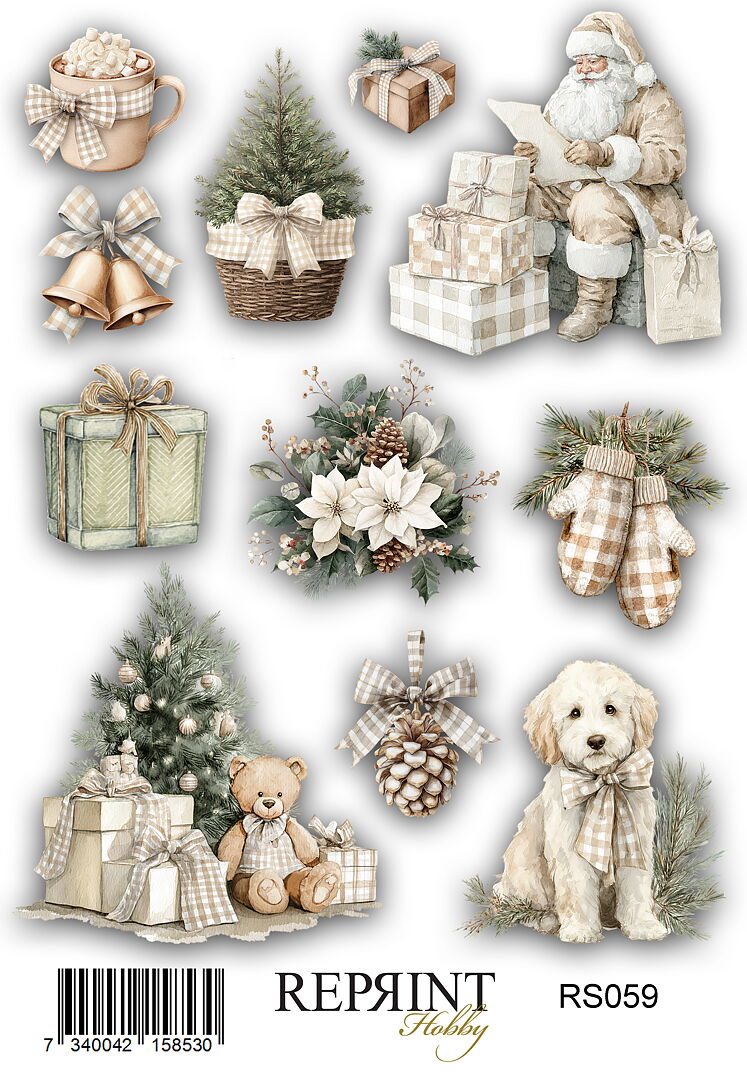 Reprint - Stickers - Cozy Christmas - 11x16 cm