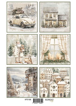 Reprint - Cozy Christmas Tags 2 - A4