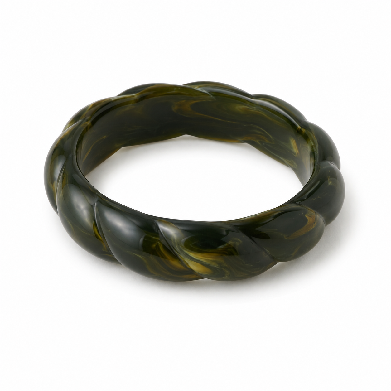 ALMA BANGLE OLIVE GREEN