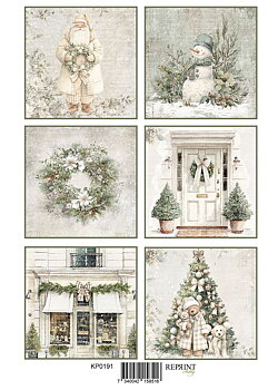 Reprint - Cozy Christmas Tags - A4