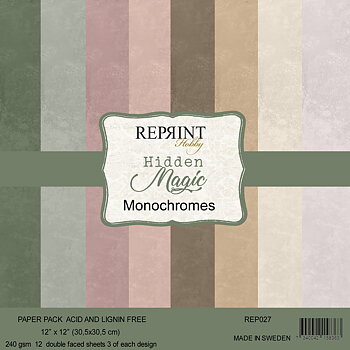 Reprint - Paperpack Monochromes 12x12 - Hidden Magic