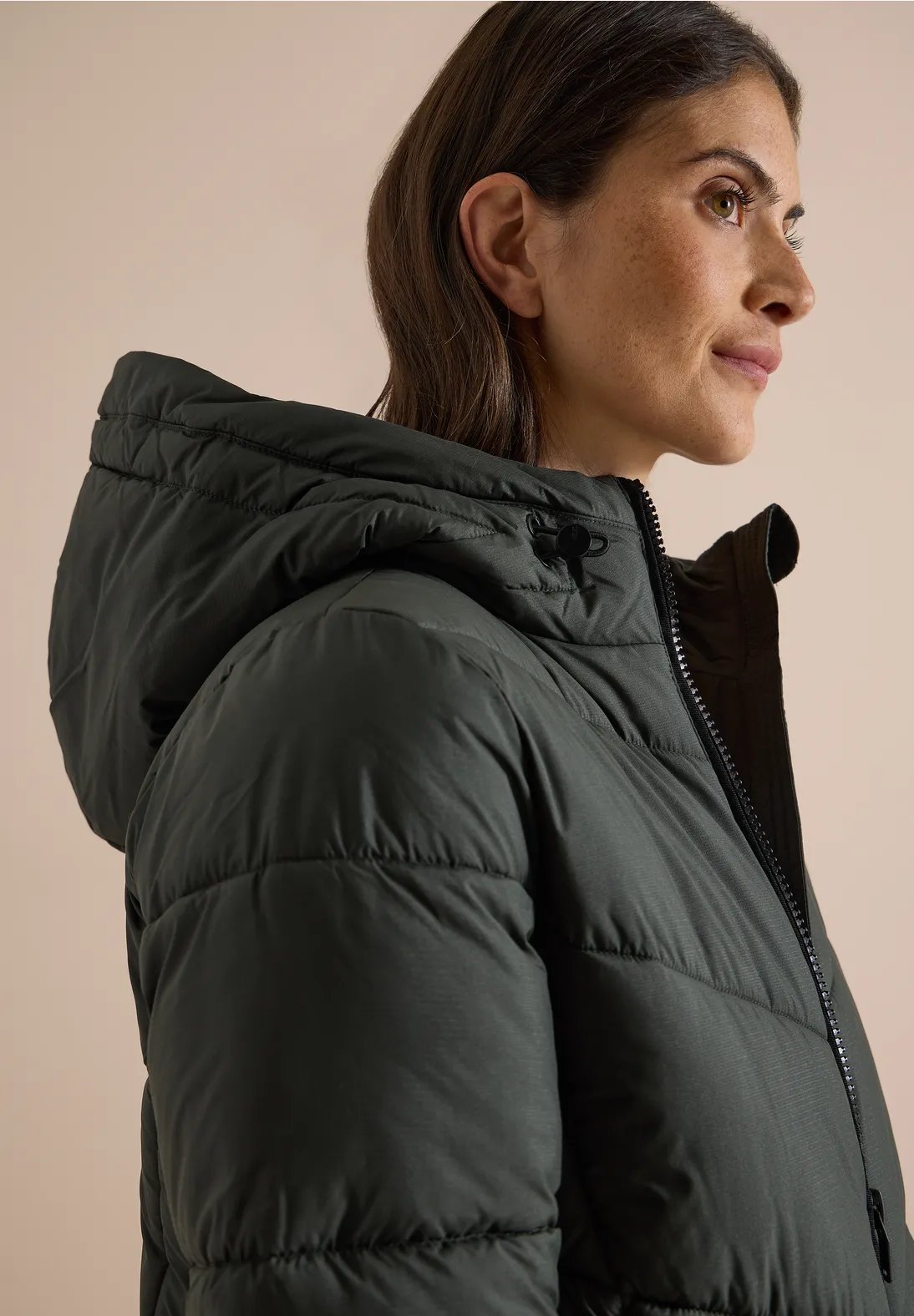 Mid Puffer Jacket - Olive Night - Cecil - 5