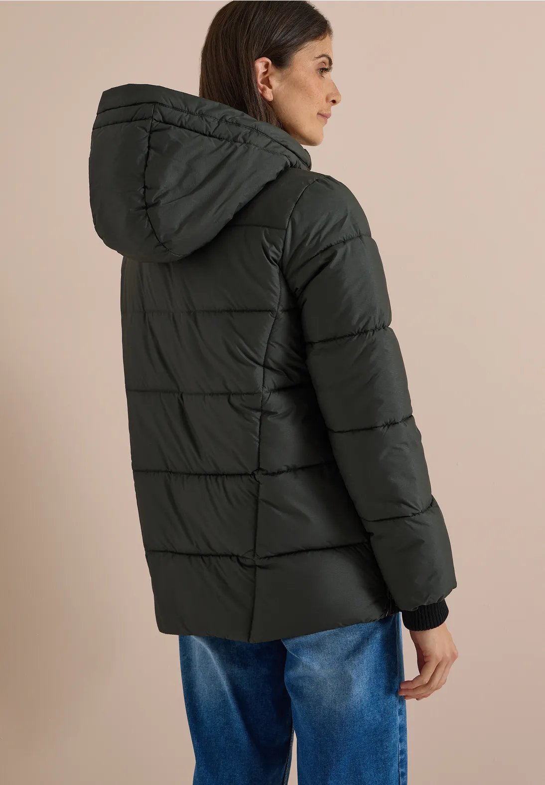 Mid Puffer Jacket - Olive Night - Cecil - 4