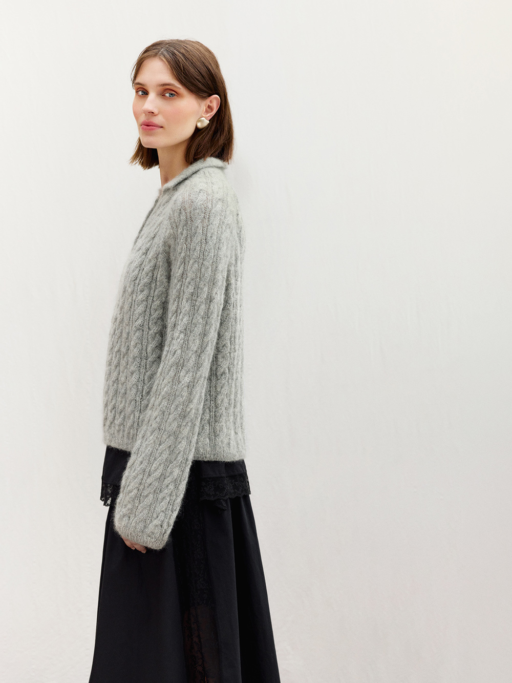 Sandnes Amber Sweater 2606_03  (31 m flätstick st 3,5) - 3