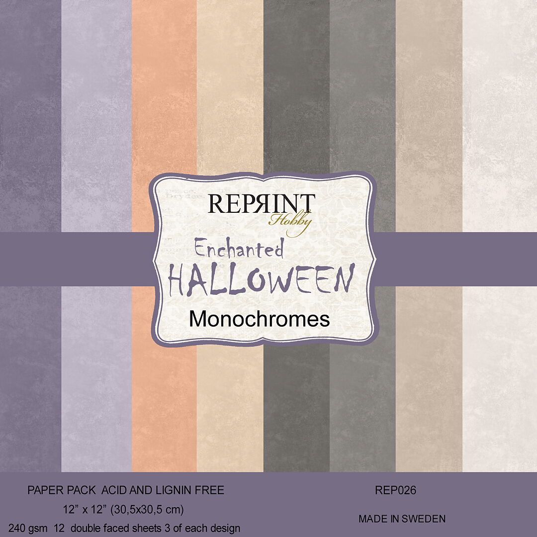 Reprint - Paperpack Monochromes 12x12 - Enchanted Halloween