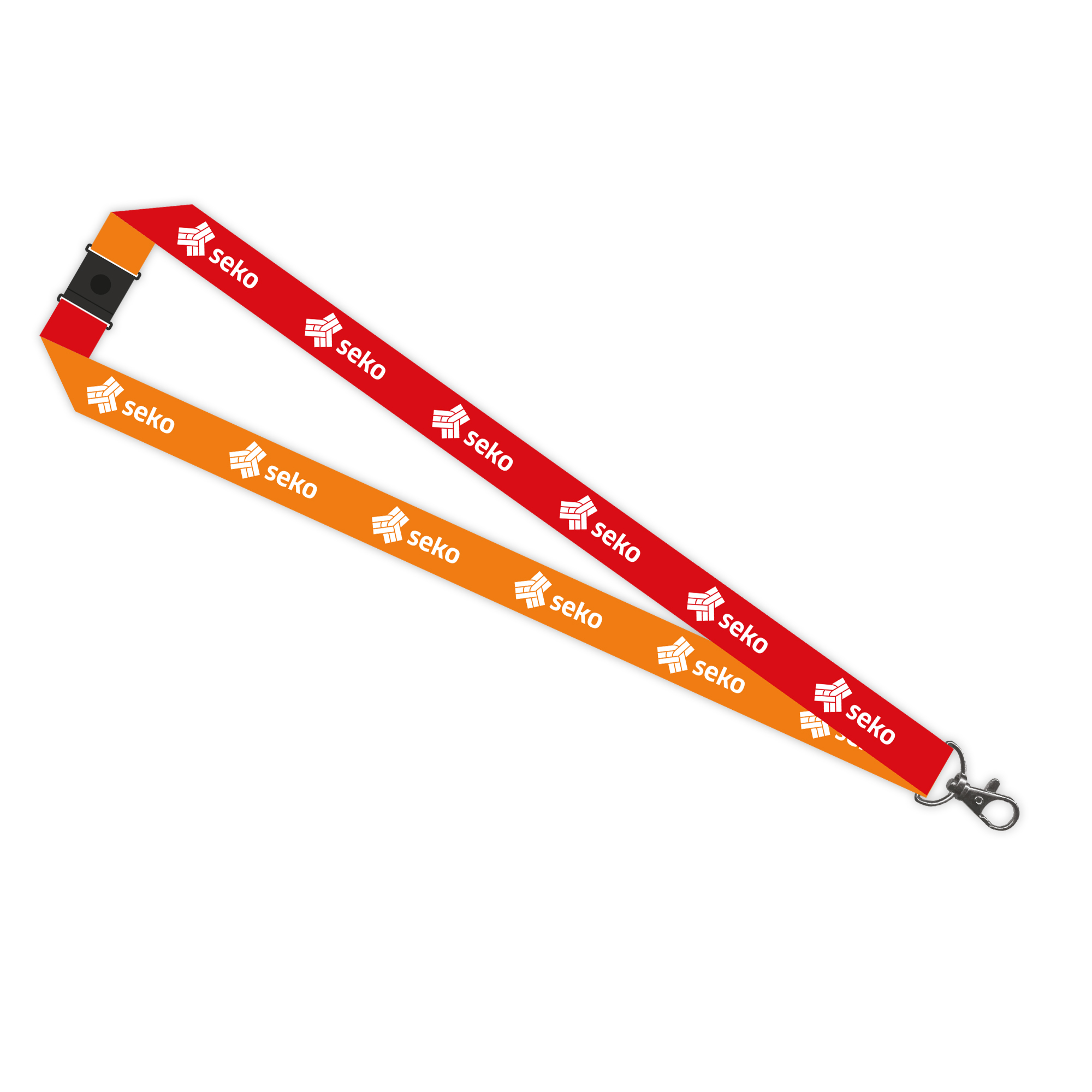 Logoband - Röd/orange