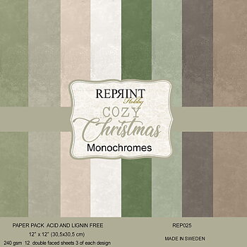 Reprint - Paperpack Monochromes 12x12 - Cozy Christmas